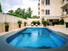 Fully furnished 3-bedroom spacious flat with a staff quarter