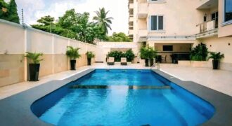 Fully furnished 3-bedroom spacious flat with a staff quarter