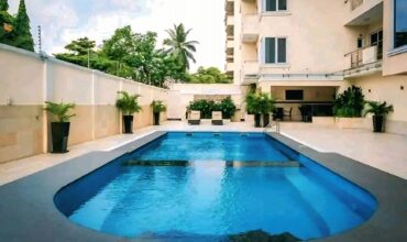 Fully furnished 3-bedroom spacious flat with a staff quarter