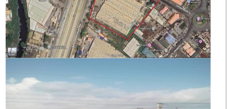 Commercial land with Warehouse sitting on 3 acres of land on Apapa Oshodi Express Way, Lagos